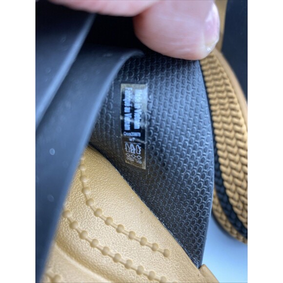 Crocs LiteRide Shoes Black Tan Strap Brooklyn Mid Platform Wedge Sandals 7 - Picture 7 of 13